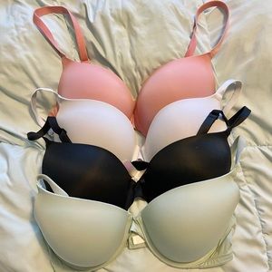 PINK Victoria Secret Everyday Wear Push-Up Bra Bundle